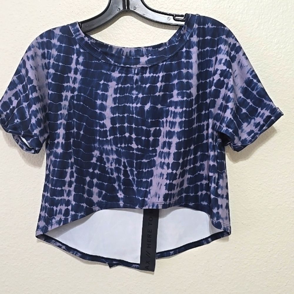 JO+JAX Navy Tie-Dye Women's Top XS‎